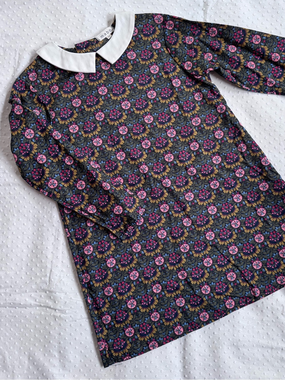Liberty fabric dress with collar